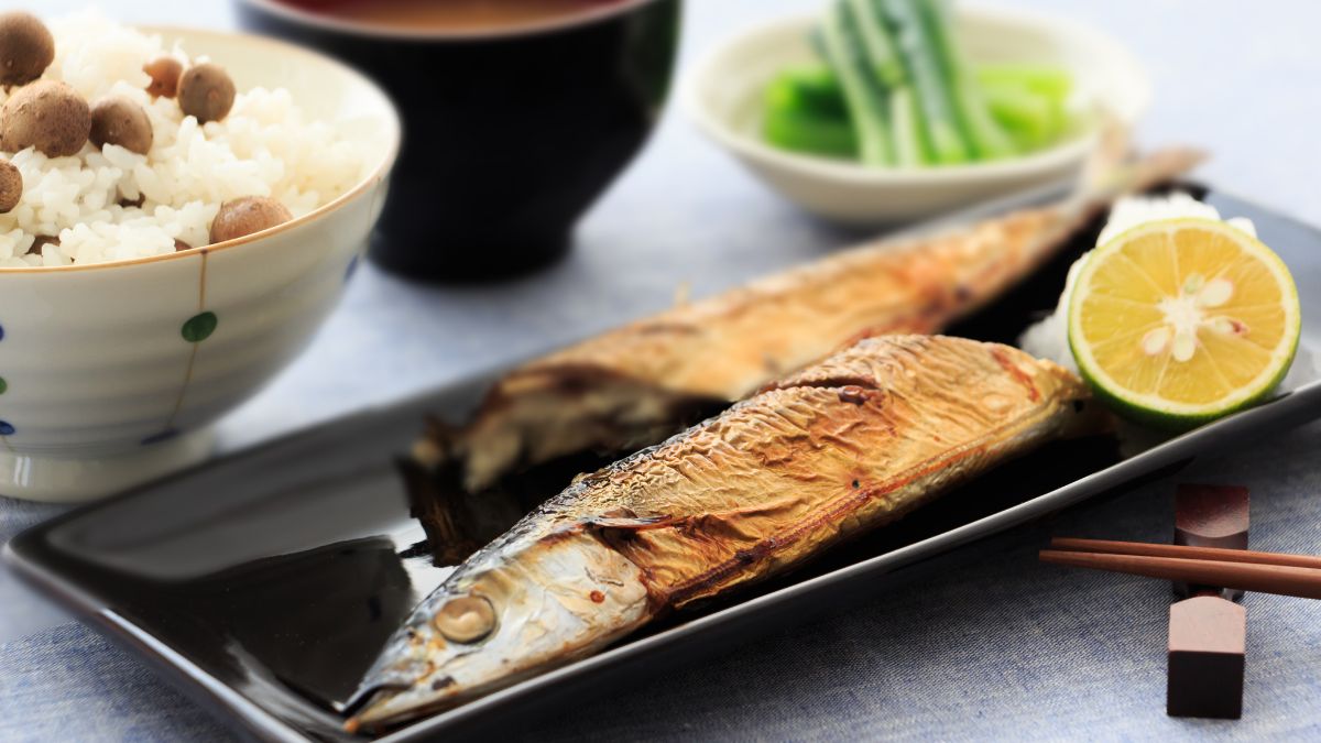 日本酒で臭みを消した焼き魚